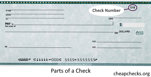 Parts of a Check